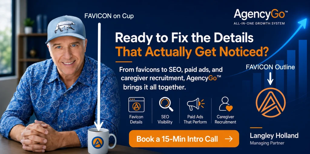 If you are not sure if your favicon is working for you. Set up a 15-min Intro call today. We will be brutally honest with you - Your business future is on the line!
